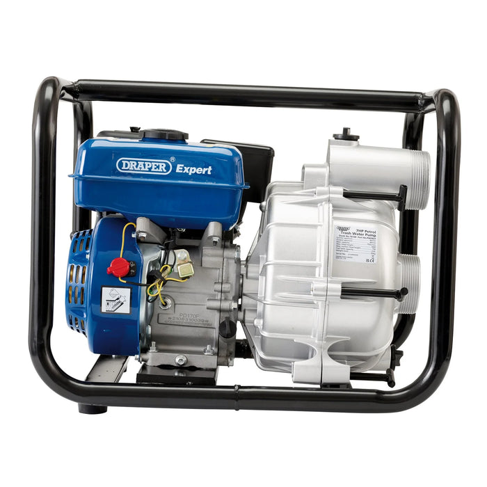 Draper Expert Petrol Trash Water Pump, 750L/min, 7HP - PWP82T