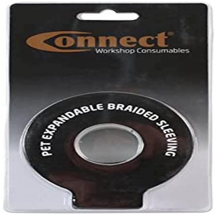 Connect Expandable Braided Sleeving 12mm 5m coil in a clam blister 37111 Tool Connection - Town Tools 