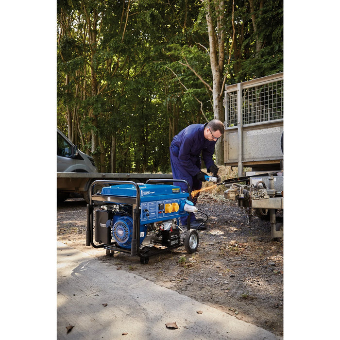 Draper Expert Petrol Generator with Wheels, 6000W - PG68W