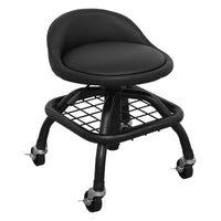 Sealey Creeper Stool Pneumatic with Adjustable Height Swivel Seat & Back Rest