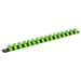 Sealey Socket Retaining Rail with 16 Clips 1/2"Sq Drive Hi-Vis Green AK27054HV Sealey - Town Tools 