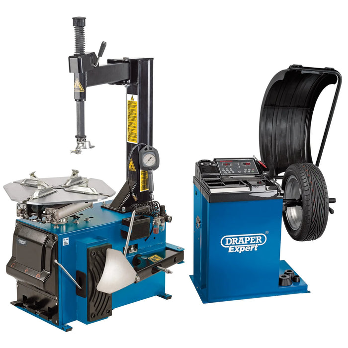 Draper Expert Tyre Changer and Wheel Balancer Kit - TC100/WB200