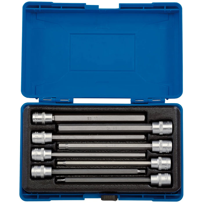 Draper Expert Hexagonal Socket Bit Set, 3/8" Sq. Dr. (8 Piece) - D-HEX/8/150
