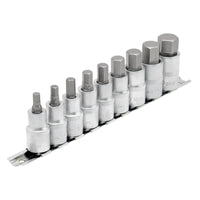 Draper Expert Metric Hex. Socket Bit Set, 1/2" Sq. Dr., 55mm (9 Piece)