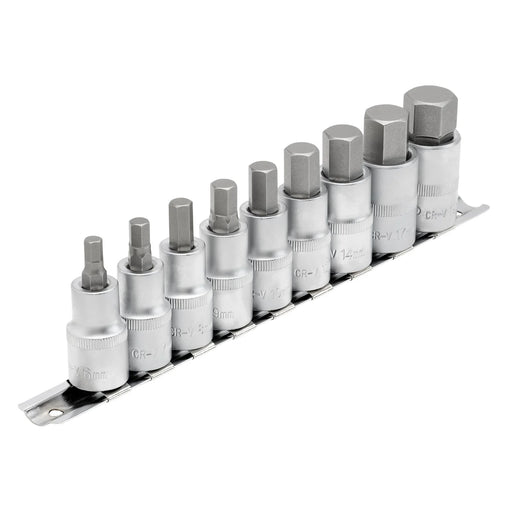 Draper Expert Metric Hex. Socket Bit Set, 1/2" Sq. Dr., 55mm (9 Piece) - image 1