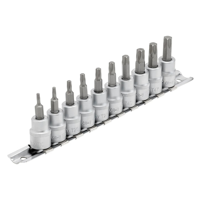 Draper Expert TX-STAR® Socket Bit Set, . Dr., (10 Piece) 48-100mm