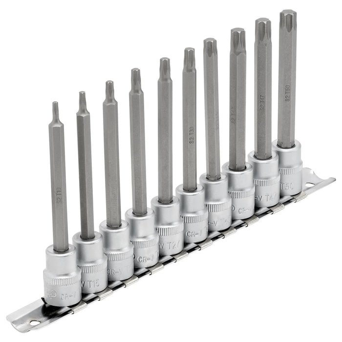 Draper Expert TX-STAR® Socket Bit Set, . Dr., (10 Piece) 48-100mm