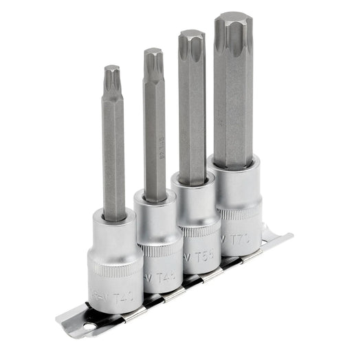 Draper Expert TX-STAR® Socket Bit Set, 1/2" Sq. Dr. (4 Piece) - T-TX/4/100 - image 1
