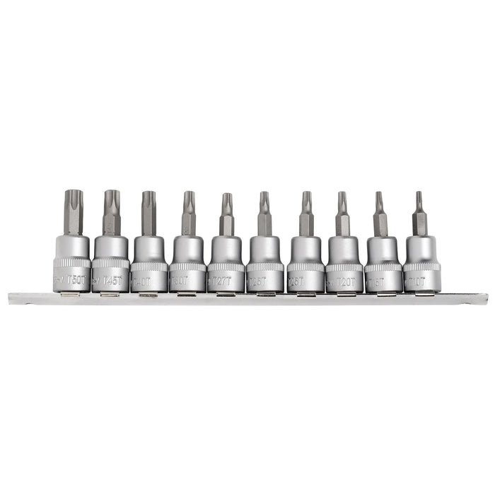 Draper Expert TX-STAR® Security Socket Bit Set, 3/8" Sq. Dr., 48mm (10 Piece)