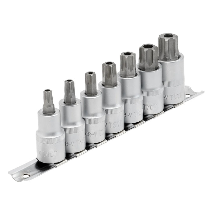Draper Expert TX-STAR® Security Socket Bit Set, . Dr., (7 Piece) 55-100mm