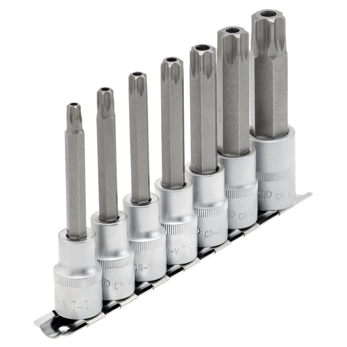 Draper Expert TX-STAR® Security Socket Bit Set, . Dr., (7 Piece) 55-100mm