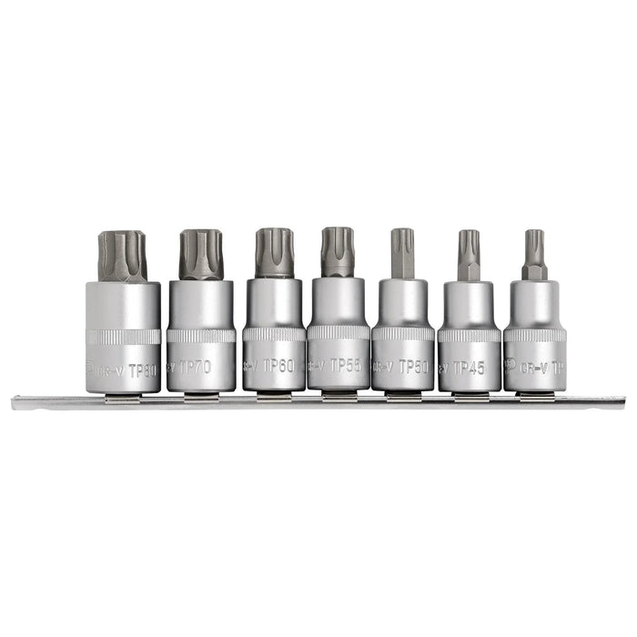 Draper Expert TX-STAR® Plus Socket Bit Set, 1/2" Sq. Dr., 55mm (7 Piece)