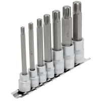 Draper Expert Ribe® Socket Bit Set, 3/8" & 1/2" Sq. Dr. (7 Piece) - RIBE/7/SET/B