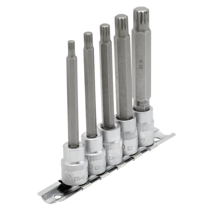Draper Expert Spline Socket Bit Set, 3/8" Sq. Dr. (5 Piece) - D-SPLINE/5/100