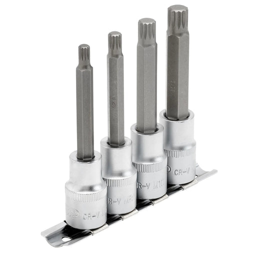 Draper Expert Spline Socket Bit Set, 1/2" Sq. Dr. (4 Piece) - H-SPLINE/4/100 - image 1