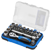 Draper Metric Socket Set, 1/4" Sq. Dr. (25 Piece) - BD25M