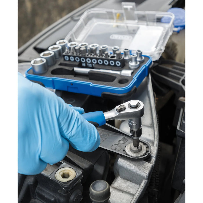 Draper Metric Socket Set, 1/4" Sq. Dr. (25 Piece) - BD25M