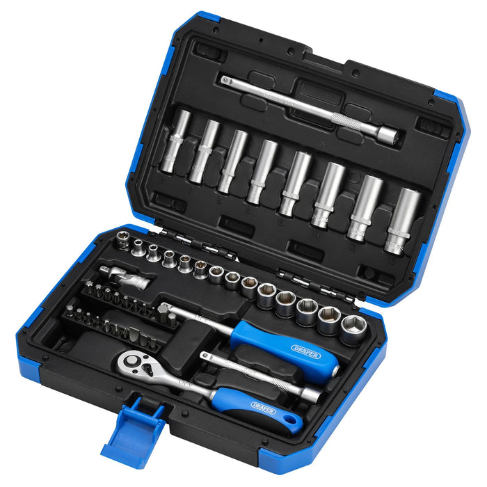 Draper HI-TORQ® Metric Socket Set, 1/4" Sq. Dr. (47 Piece) - BD47M