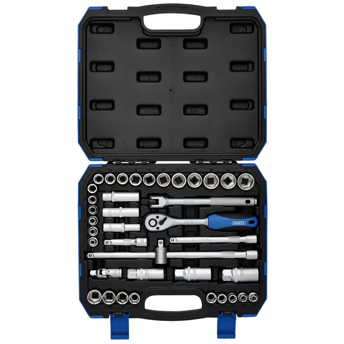 Draper Combined MM/AF Socket Set, 3/8" Sq. Dr. (39 Piece) - DD39AM