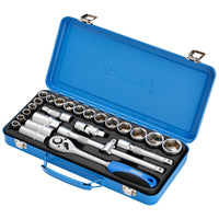 Draper Metric Socket Set, 1/2" Sq. Dr. (26 Piece) - HD26M/MT