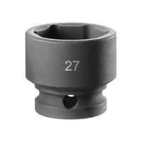 Facom 6-Point Stubby Impact Socket 1/2in Drive 27mm