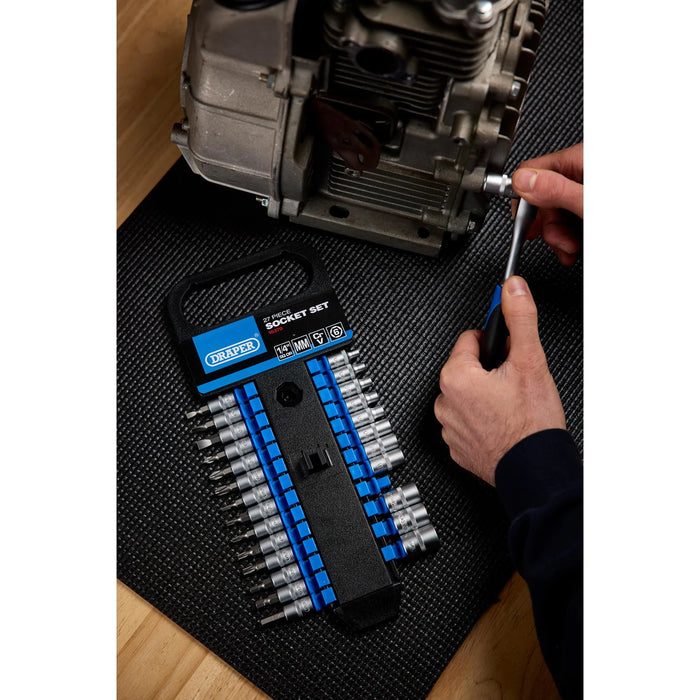 Draper Metric Socket Set, 1/4" Sq. Dr. (27 Piece) - BD27M/PR