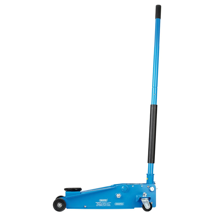 Draper Heavy Duty Trolley Jack with Twin Pistons, 3 Tonne - TJ3HD/C