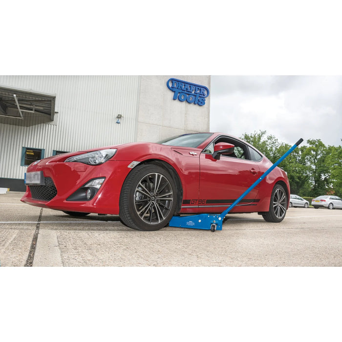 Draper Heavy Duty Trolley Jack with Twin Pistons, 3 Tonne - TJ3HD/C