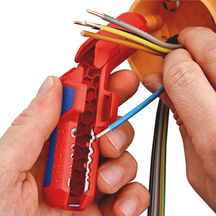KNIPEX 16 95 01 SB ErgoStrip® Universal Stripping Tool, 135mm - 16 95 01 SB