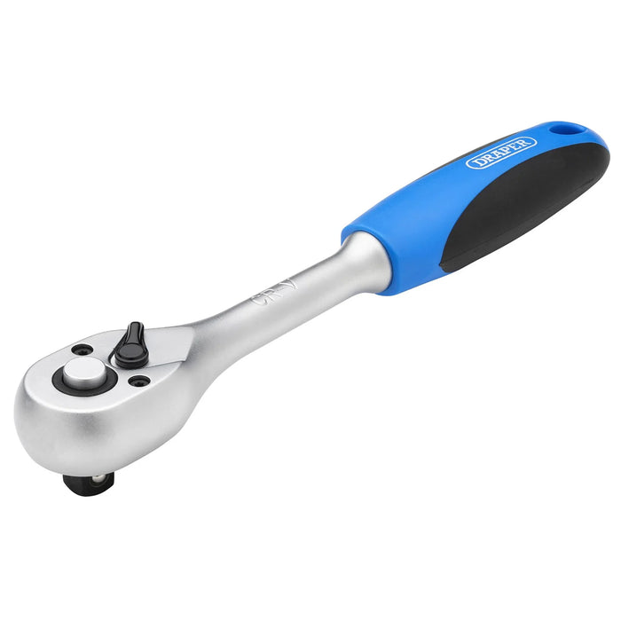 Draper 72 Tooth Reversible Soft Grip Ratchets, Sq. Dr. 1-3