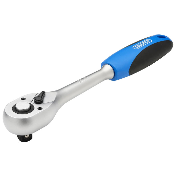 Draper 72 Tooth Reversible Soft Grip Ratchets, Sq. Dr. 1-3