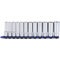 Carlyle Tools Socket Set - Deep - Metric - 3/8In. Dr - 12 Piece