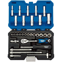 Draper Expert Metric Socket Set, Sq. Dr. (30 Piece) 1-1