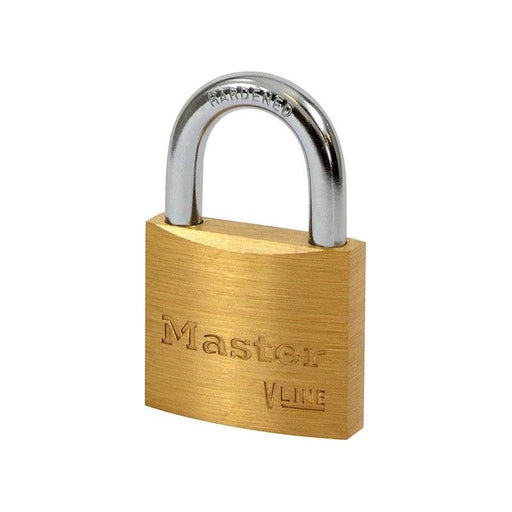 Master Lock V Line Brass 40mm Padlock - Keyed Alike 4232 Master Lock - Town Tools