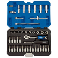 Draper Expert Metric Socket Set, 1/4" Sq. Dr. (44 Piece) - B44MN/SG