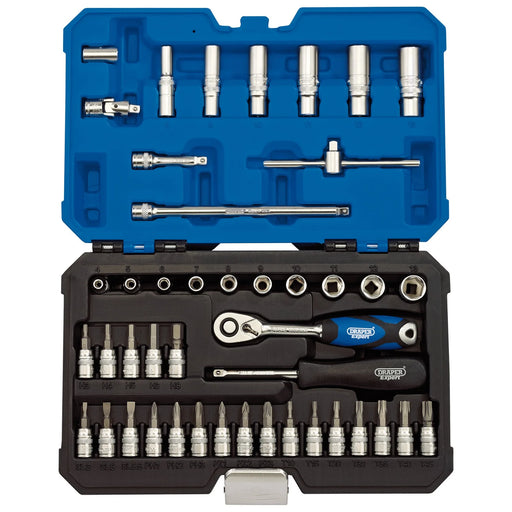 Draper Expert Metric Socket Set, 1/4" Sq. Dr. (44 Piece) - B44MN/SG - image 1