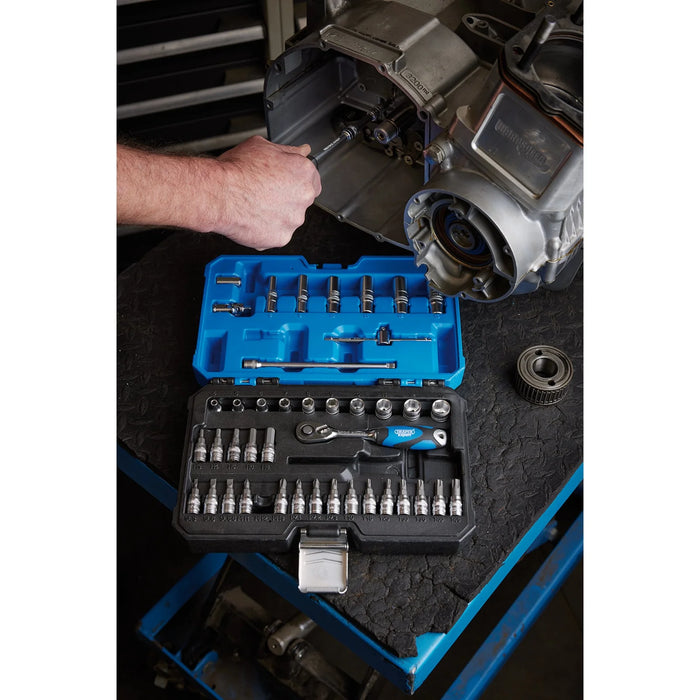 Draper Expert Metric Socket Set, 1/4" Sq. Dr. (44 Piece) - B44MN/SG