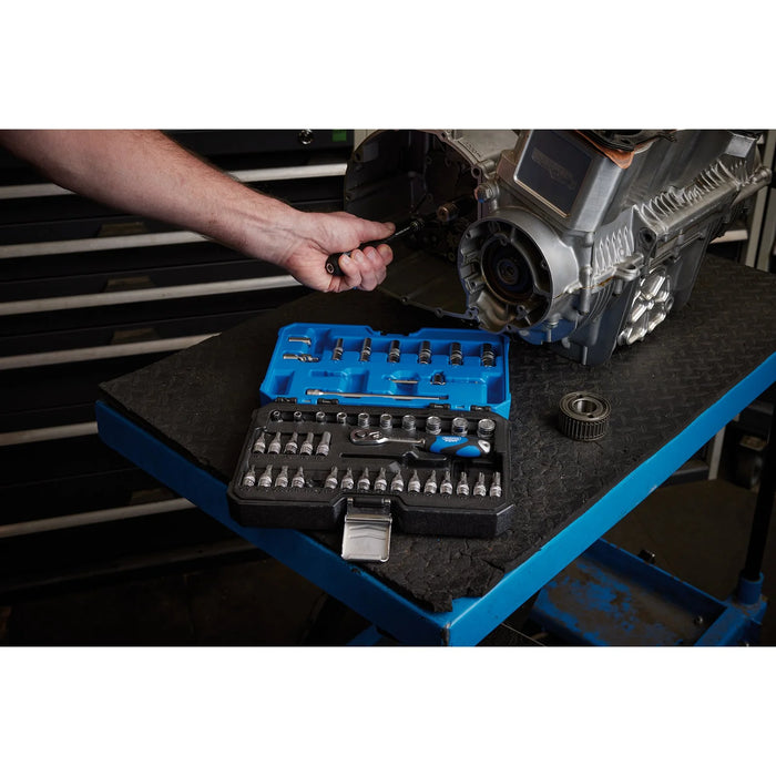 Draper Expert Metric Socket Set, 1/4" Sq. Dr. (44 Piece) - B44MN/SG