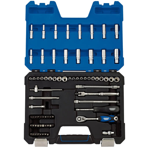 Draper Expert MM/AF Combined Socket Set, 1/4" Sq. Dr. (75 Piece) - B75AMN/SG - image 1