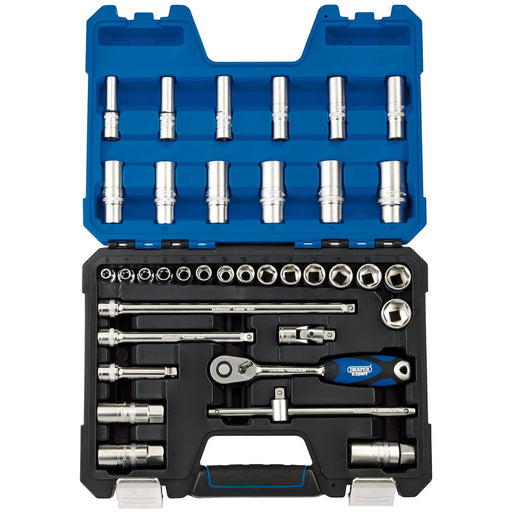 Draper Expert Metric Socket Set, 3/8" Sq. Dr. (36 Piece) - D36MN/SG - image 1