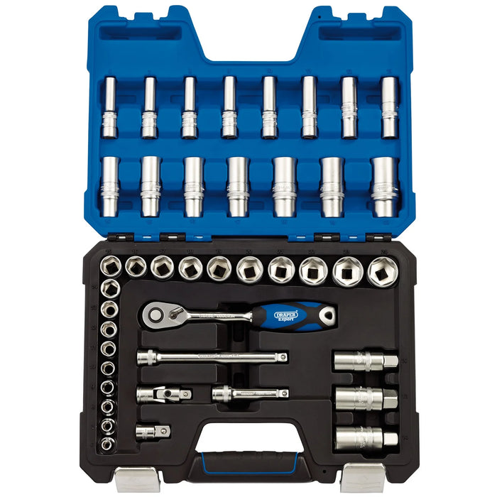 Draper Expert Metric Socket Set, 3/8" Sq. Dr. (42 Piece) - D42MN/SG