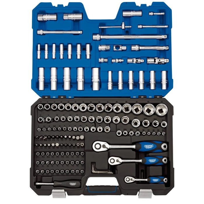 Draper Expert Metric Socket Set, 1/4", 3/8" and 1/2" Sq. Dr. (149 Piece)