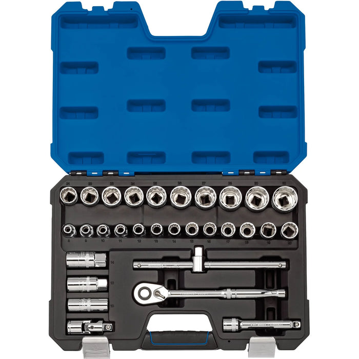 Draper Expert Metric Socket Set, Sq. Dr. (30 Piece) 1-1