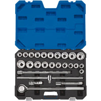 Draper Expert Combined MM/AF Socket Set, 3/4" Sq. Dr. (26 Piece) - T26AMN/B