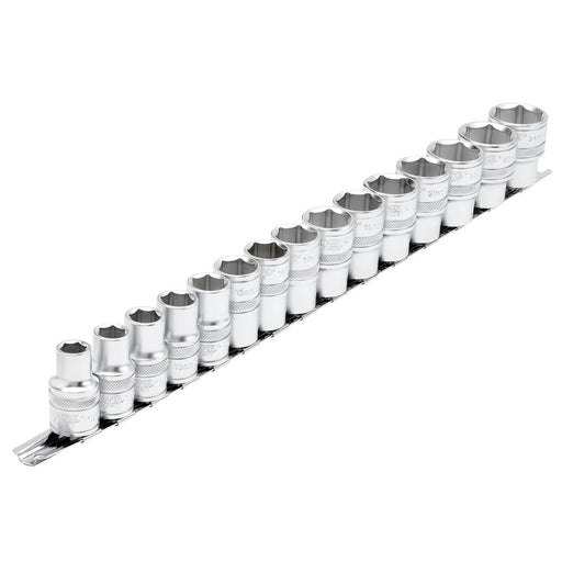 Draper Expert HI-TORQ® Metric Socket Set on a Metal Rail, Sq. Dr. (15 Piece) 1-3 - image 1