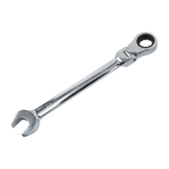 Faithfull Ratchet Combination Spanner Flex Head CV 22mm Faithfull - Town Tools