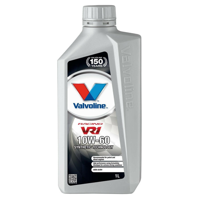 Valvoline VR1 Racing 10W-60 Premium Synthetic 10W60 Engine Oil 1 Litre 1L Valvoline - Town Tools 