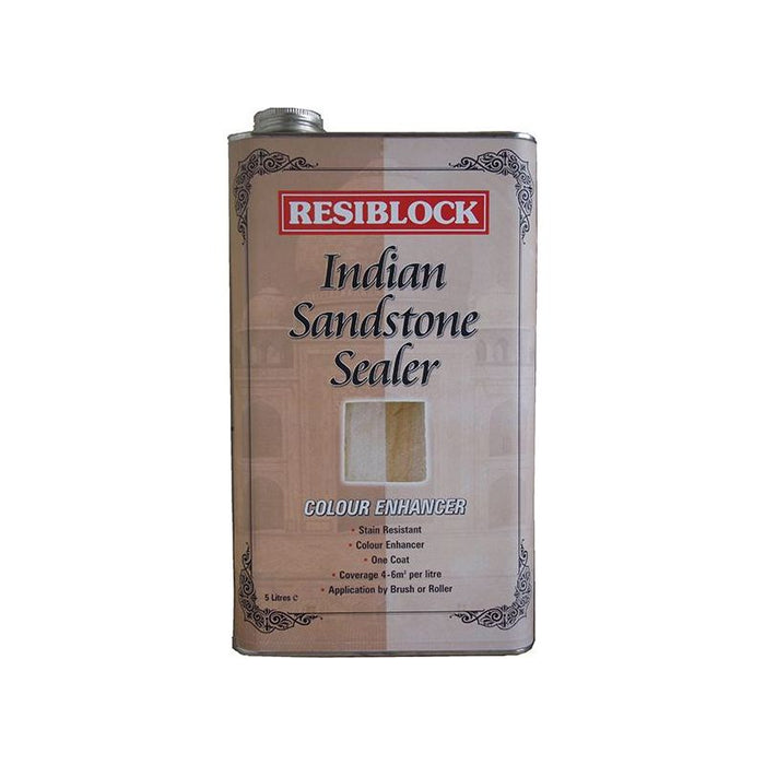 Everbuild Sika Resiblock Indian Sandstone Sealer Colour Enhancer 5 litre Everbuild Sika - Town Tools