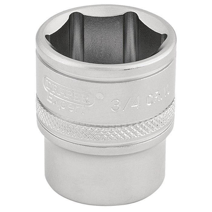 Draper Expert 6 Point Imperial Socket, Sq. Dr., 3/4" 1-3