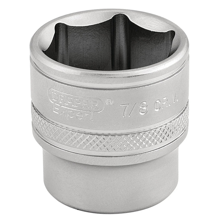 Draper Expert 6 Point Imperial Socket, Sq. Dr., 7/8" 1-3